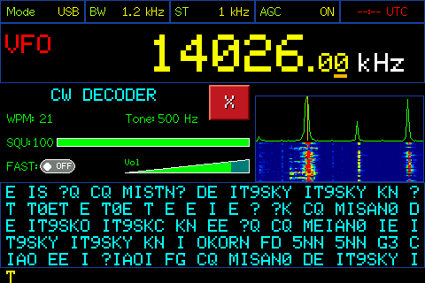 CW decoder page