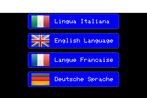 List of languages ​​available at the very first startup