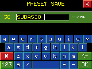 Preset Save