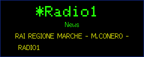 RDS panel with station name, genre and radio text